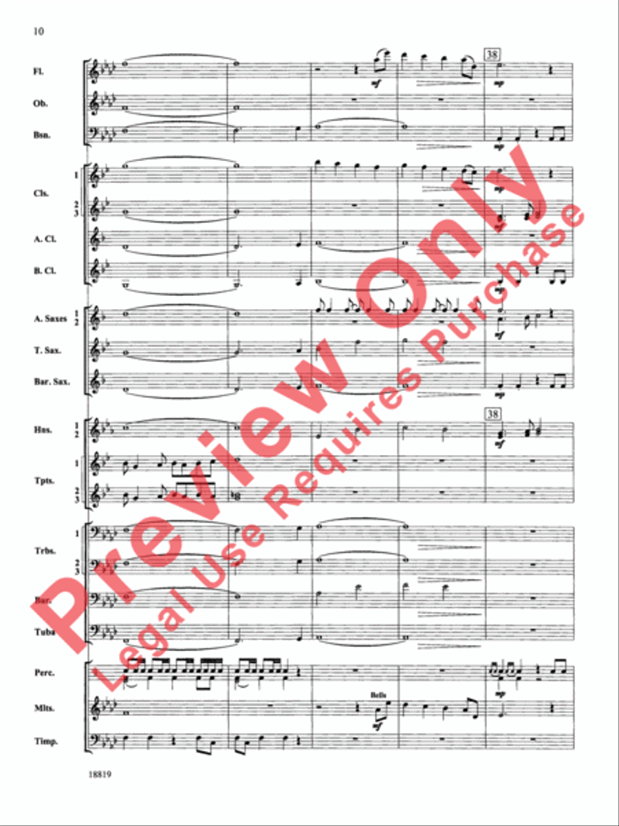 Grays Harbor March Concert Band scores gallery preview page 11