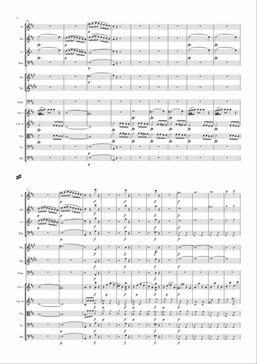 The Marriage of Figaro Overture (reduced orchestration) Chamber Orchestra scores gallery preview page 6