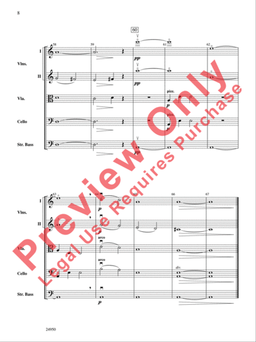 All the Pretty Little Horses String Orchestra scores gallery preview page 9