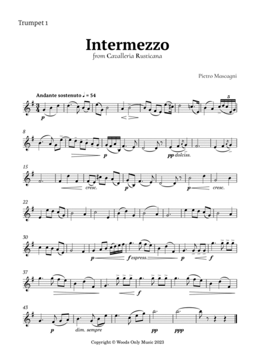 Intermezzo from Cavalleria Rusticana by Mascagni for Brass Quintet image number null