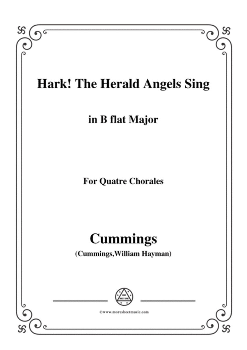 Cummings-Hark! The Herald Angels Sing,in B flat Major,for Quatre Chorales image number null