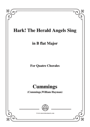 Book cover for Cummings-Hark! The Herald Angels Sing,in B flat Major,for Quatre Chorales
