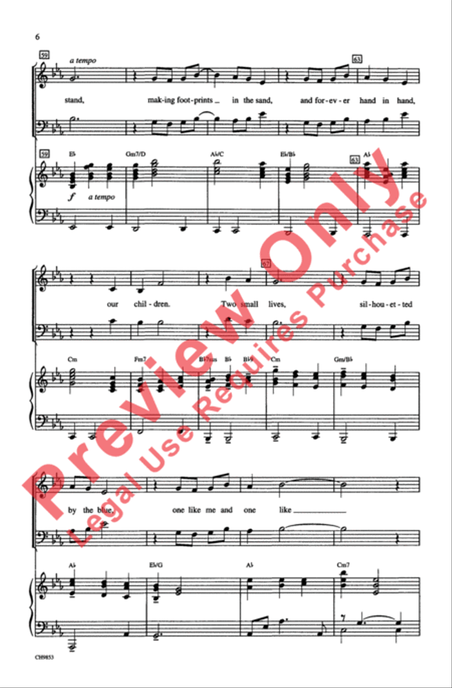 Our Children (from Ragtime The Musical) 4-Part scores gallery preview page 6