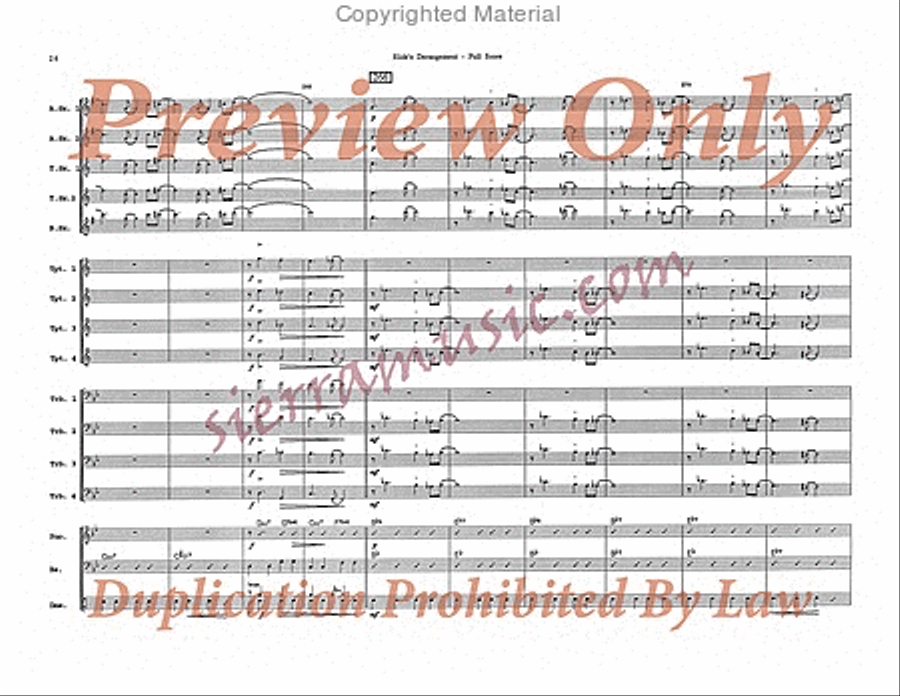 Slide's Derangement Big Band scores gallery preview page 27