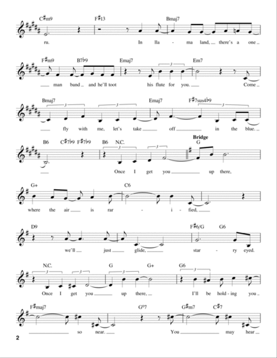 Come Fly With Me Come Fly With Me Voice scores gallery preview page 2