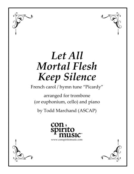 Let All Mortal Flesh Keep Silence - trombone and piano image number null