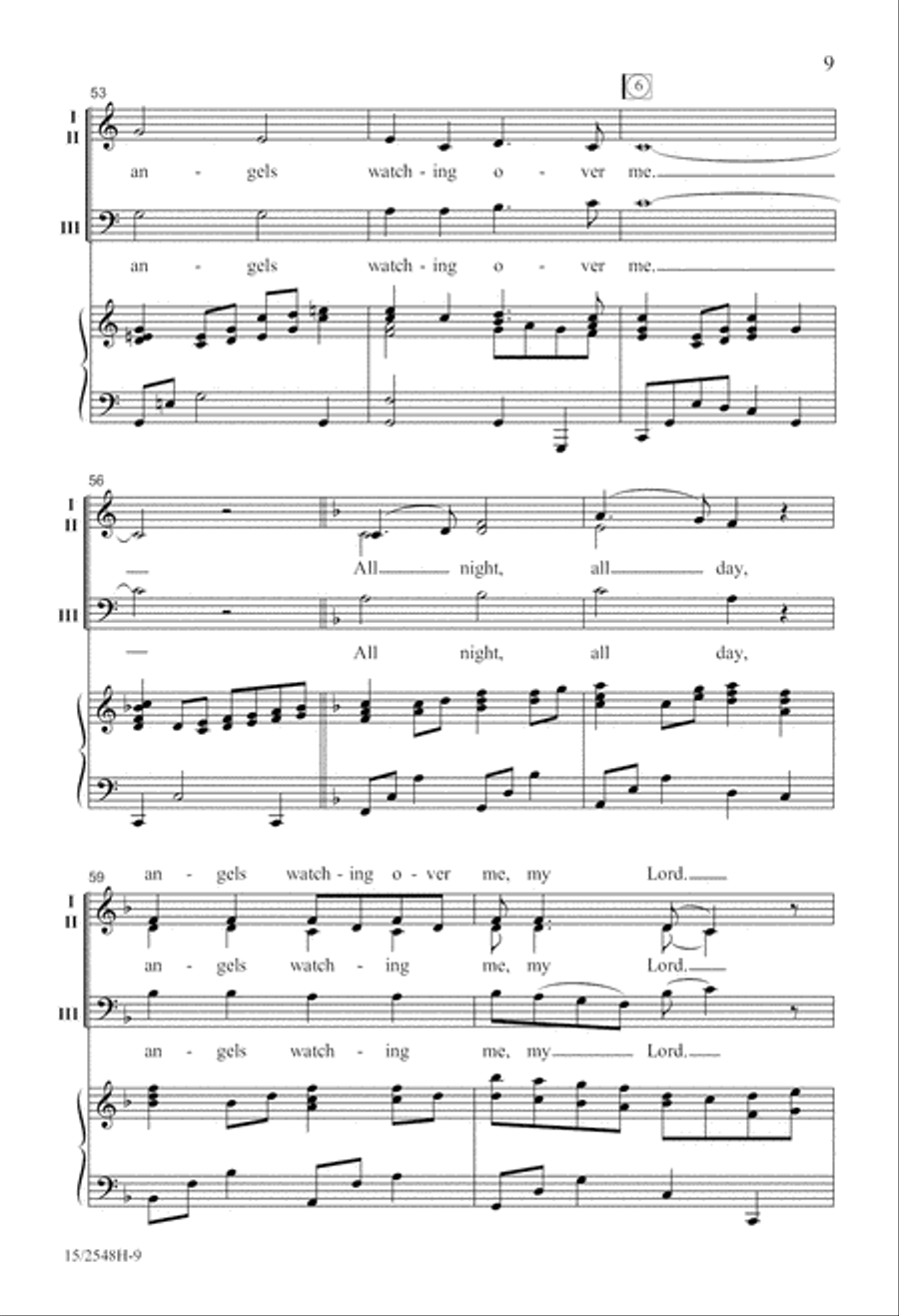 Angels Watching Over Me Angels Watching Over Me 3-Part scores gallery preview page 9