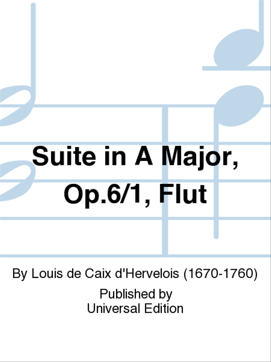 Suite In A Major, Op. 6/1, Flut School and Community scores gallery preview page 1