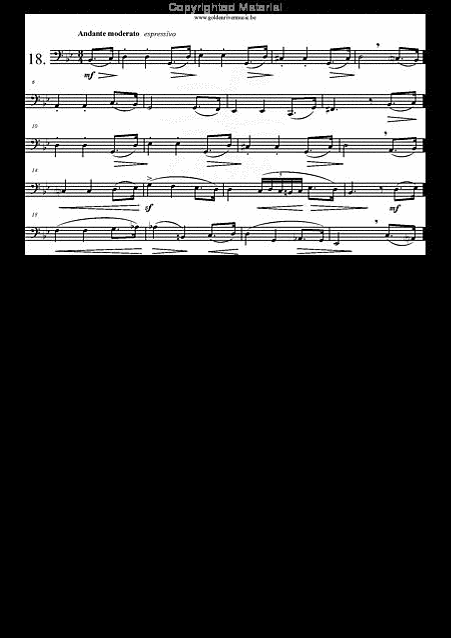 22 Etudes Melodiques Tuba scores gallery preview page 19