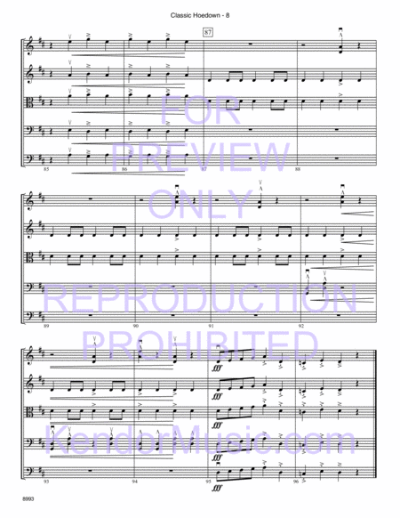 Classic Hoedown (Full Score)