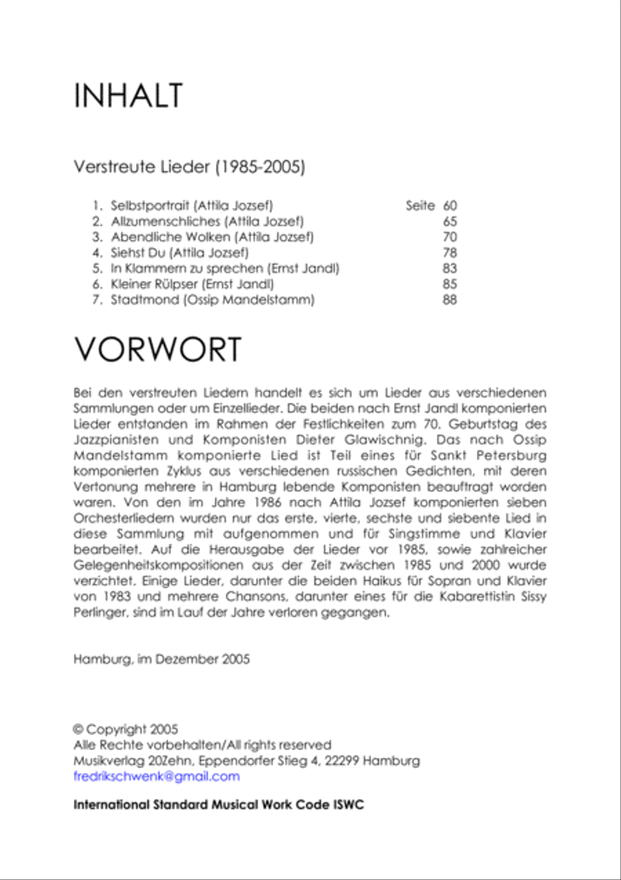 Verstreute Lieder Voice scores gallery preview page 2