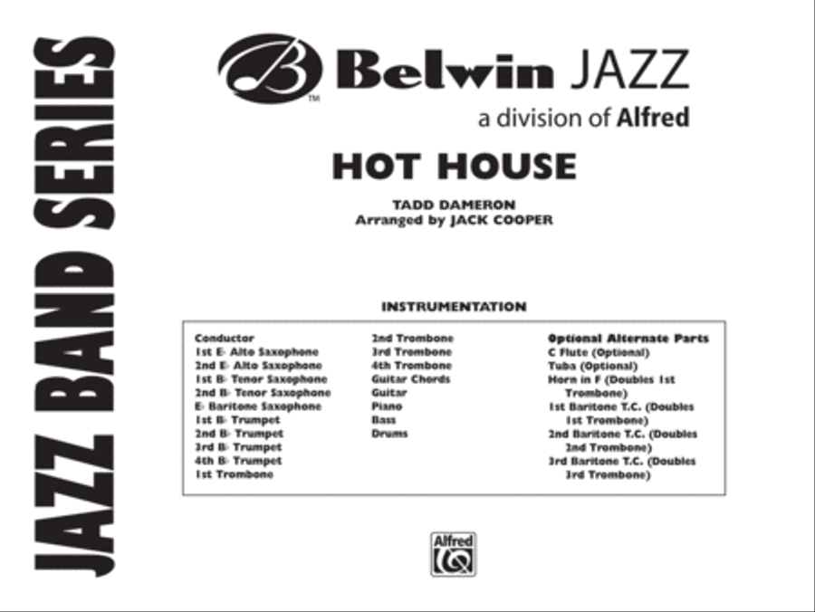 Hot House: Score Hot House: Score Jazz Ensemble scores gallery preview page 1