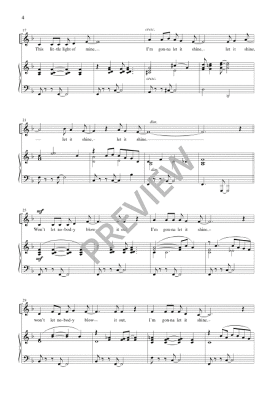 This Little Light of Mine SSA scores gallery preview page 4