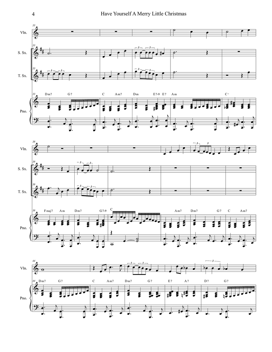 Have Yourself A Merry Little Christmas from MEET ME IN ST. LOUIS Have Yourself A Merry Little Christmas from MEET ME IN ST. LOUIS Woodwind Duet scores gallery preview page 4