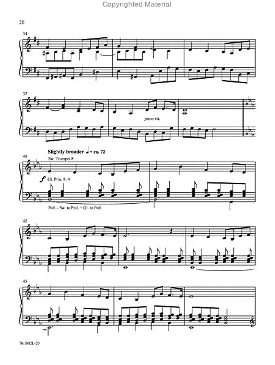 Hymns for Praise and Worship Organ Solo scores gallery preview page 10