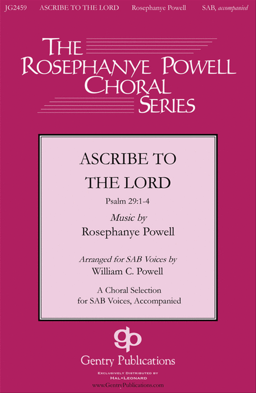 Ascribe to the Lord Ascribe to the Lord 3-Part scores gallery preview page 1