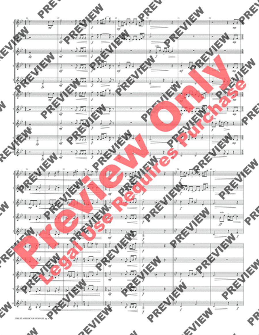 Great American Fanfare Great American Fanfare Small Ensemble scores gallery preview page 6