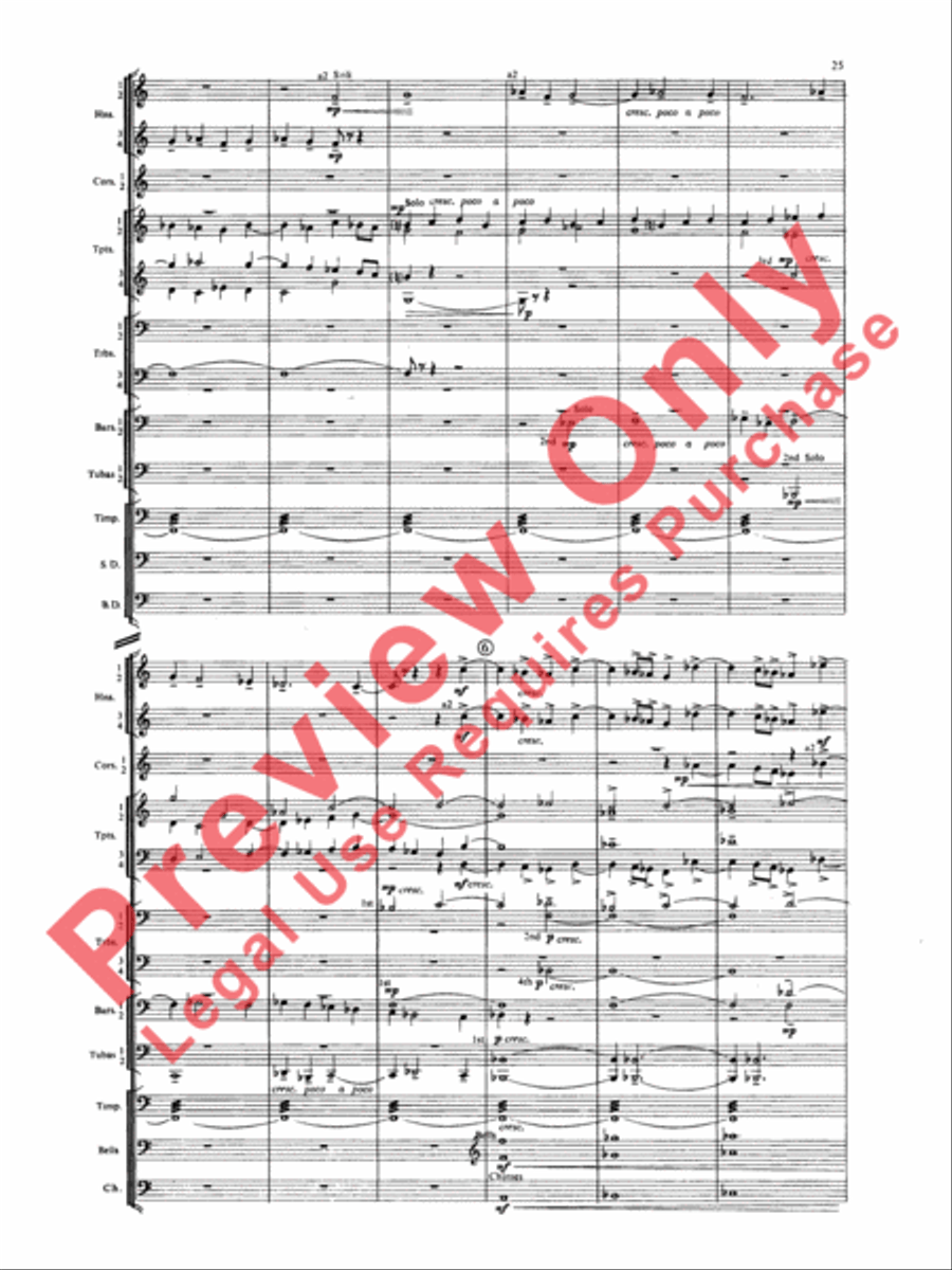 Symphony for Brass and Percussion (score only) Concert Band scores gallery preview page 28