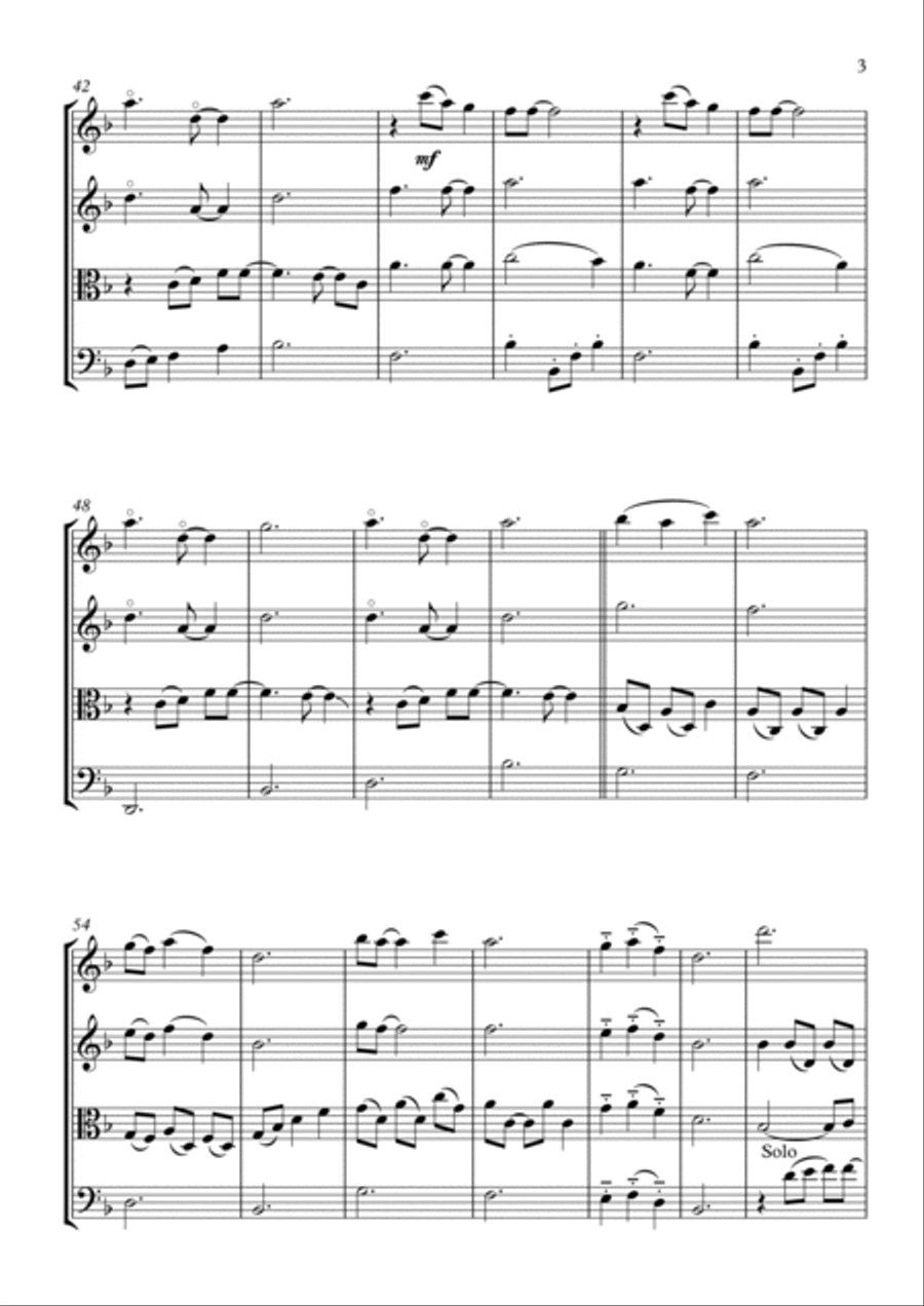 My Love String Quartet scores gallery preview page 3
