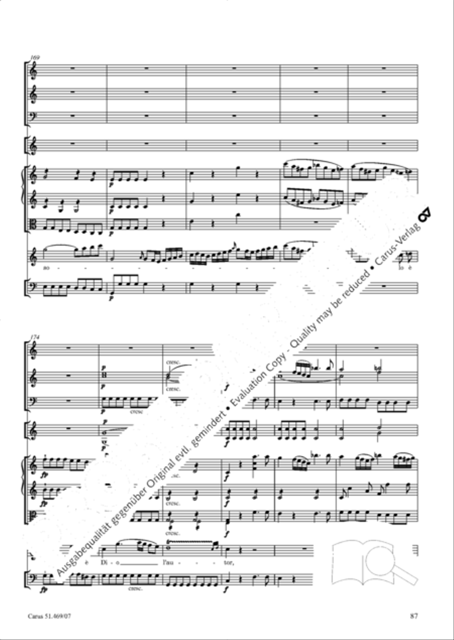 Davide penitente 4-Part scores gallery preview page 100