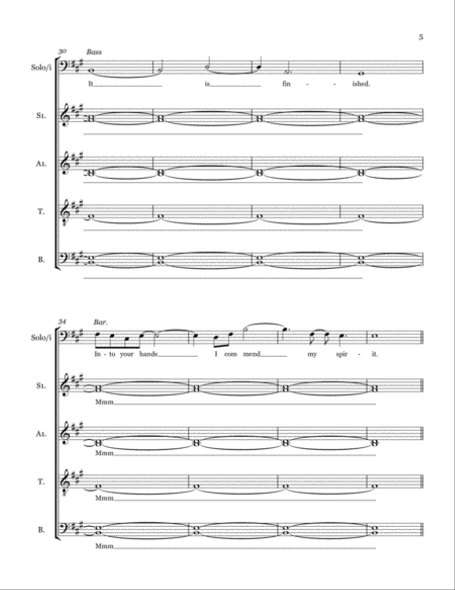 The Gift (A Meditation on the Seven Last Words) Divisi scores gallery preview page 5