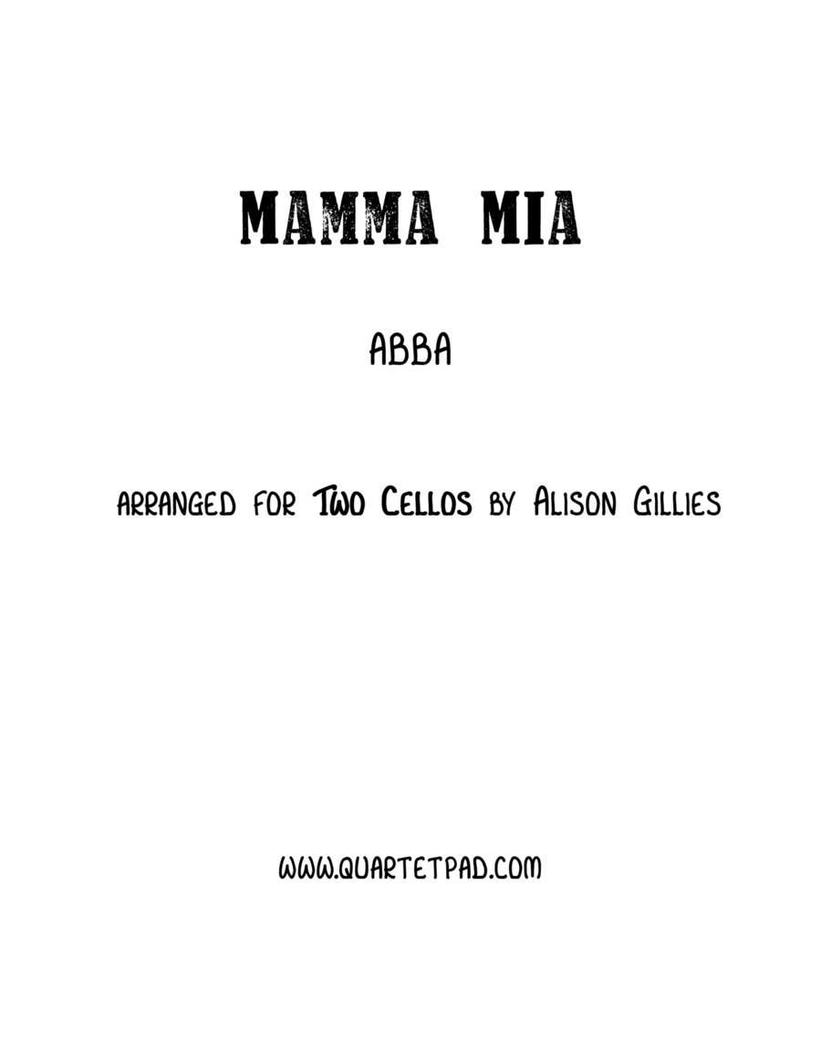 Mamma Mia String Duet scores gallery preview page 1