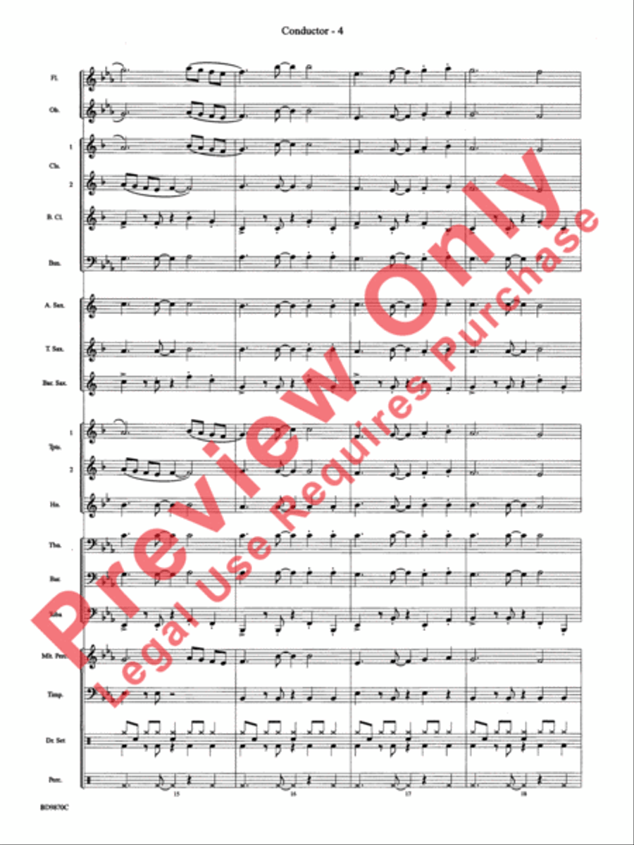 Christmas a la Big Band Christmas a la Big Band Concert Band scores gallery preview page 7