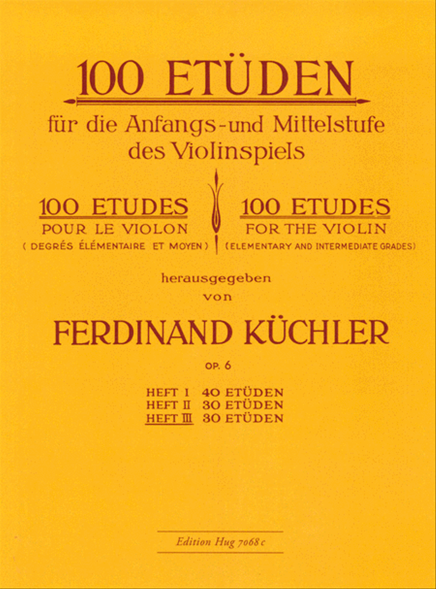 100 Etuden op 6/3 Violin Solo scores gallery preview page 1