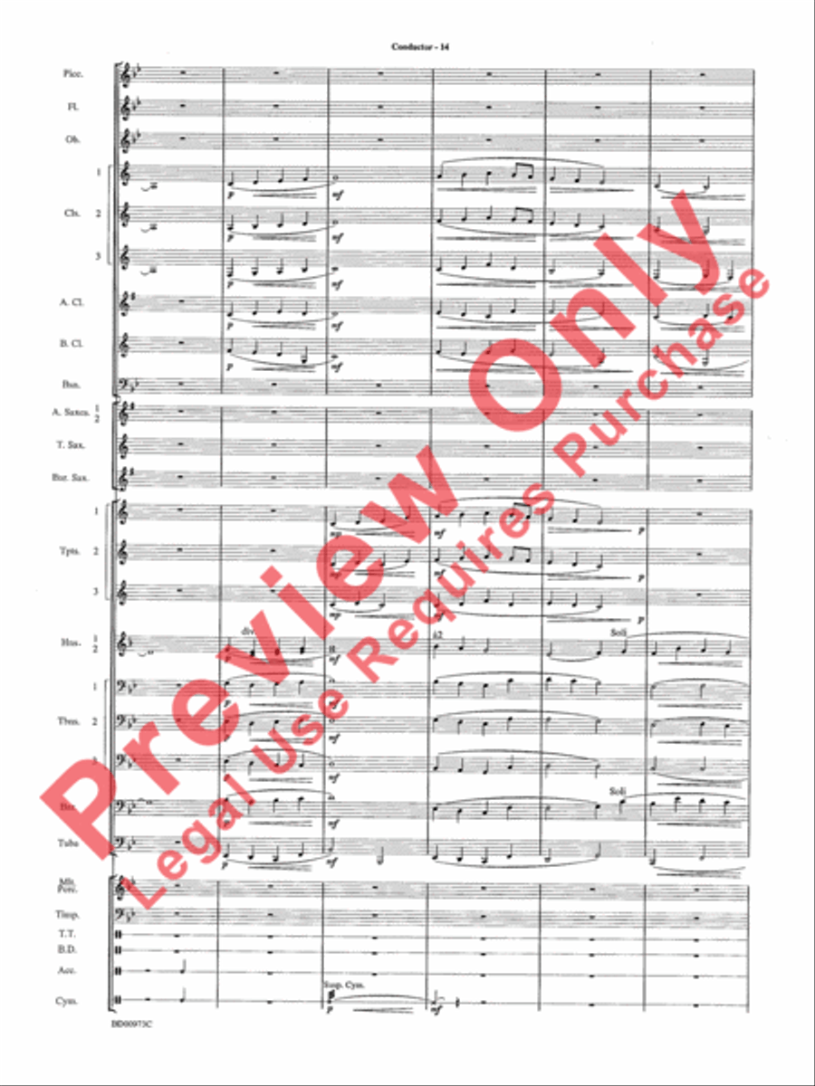 Incantations Concert Band scores gallery preview page 17