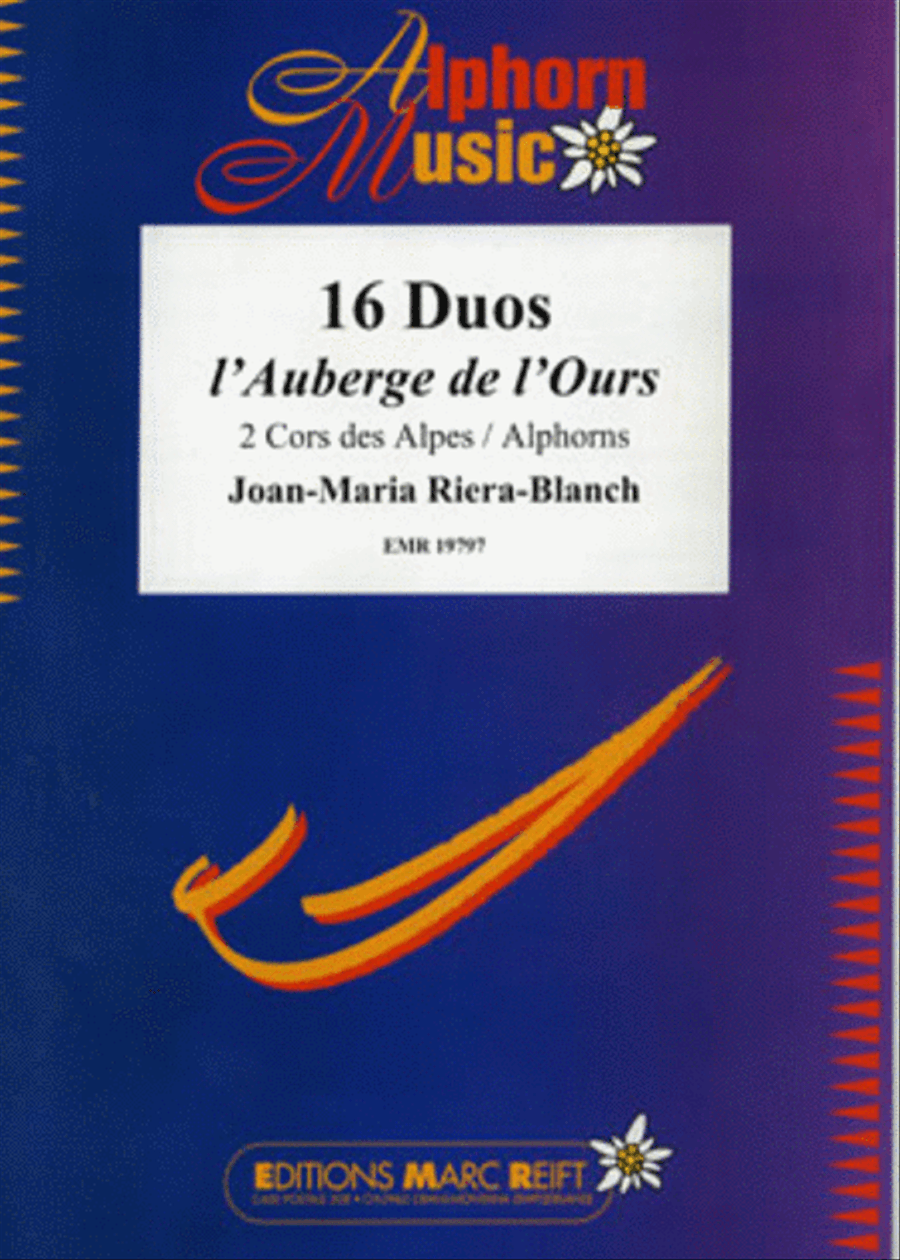 16 Duos l'Auberge de l'Ours Alphorn scores gallery preview page 1