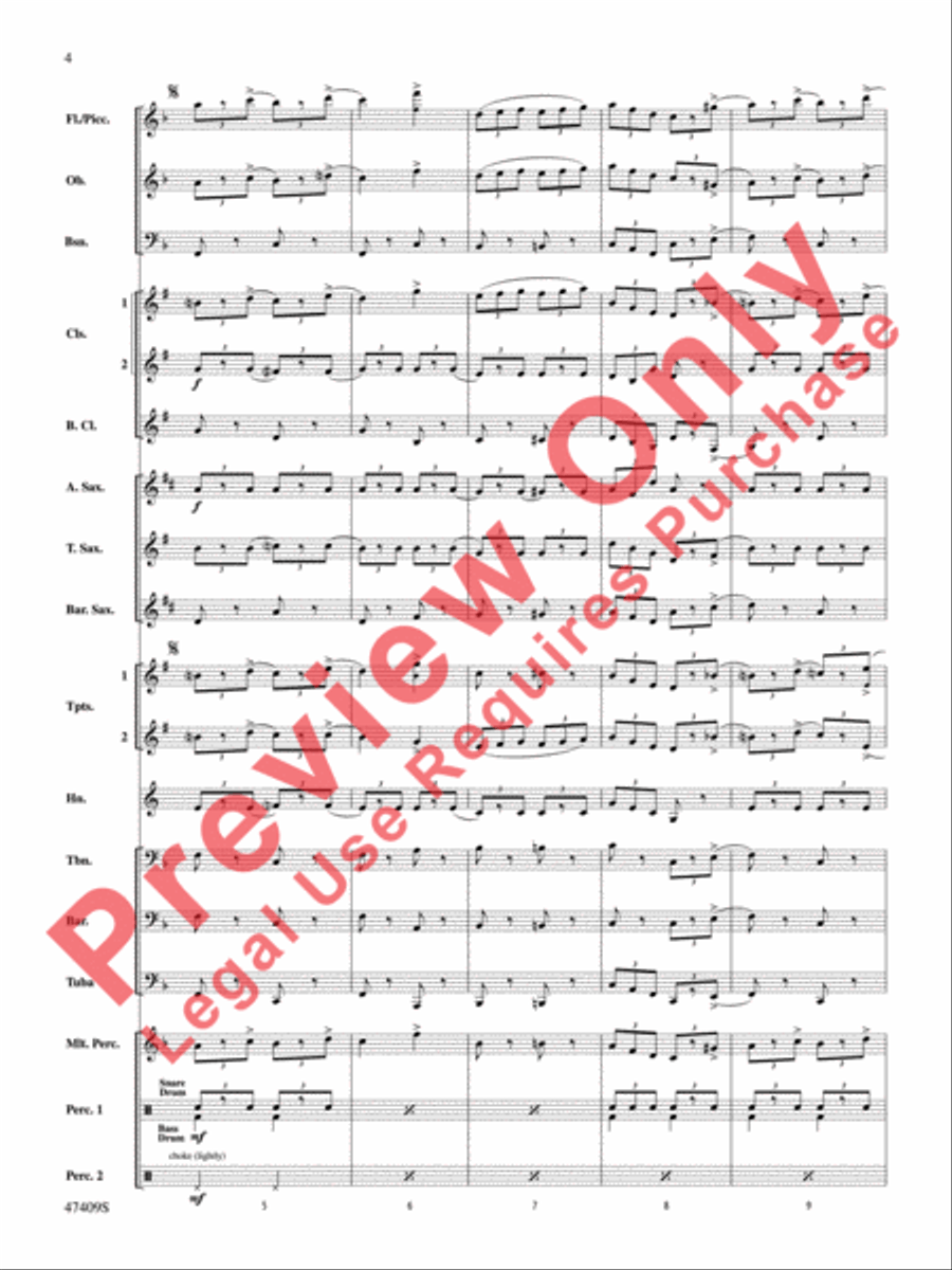 Cuphead Concert Band scores gallery preview page 5