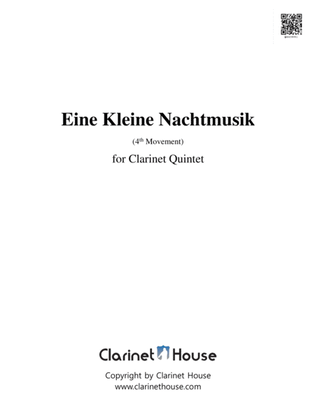 Book cover for Eine Kleine Nachtmusik (mov.4) for Clarinet Quintet