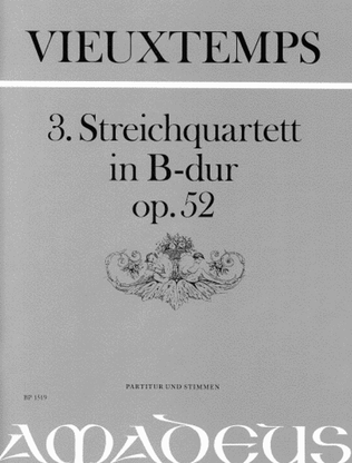 Book cover for String Quartet no.3 in B flat op. 52
