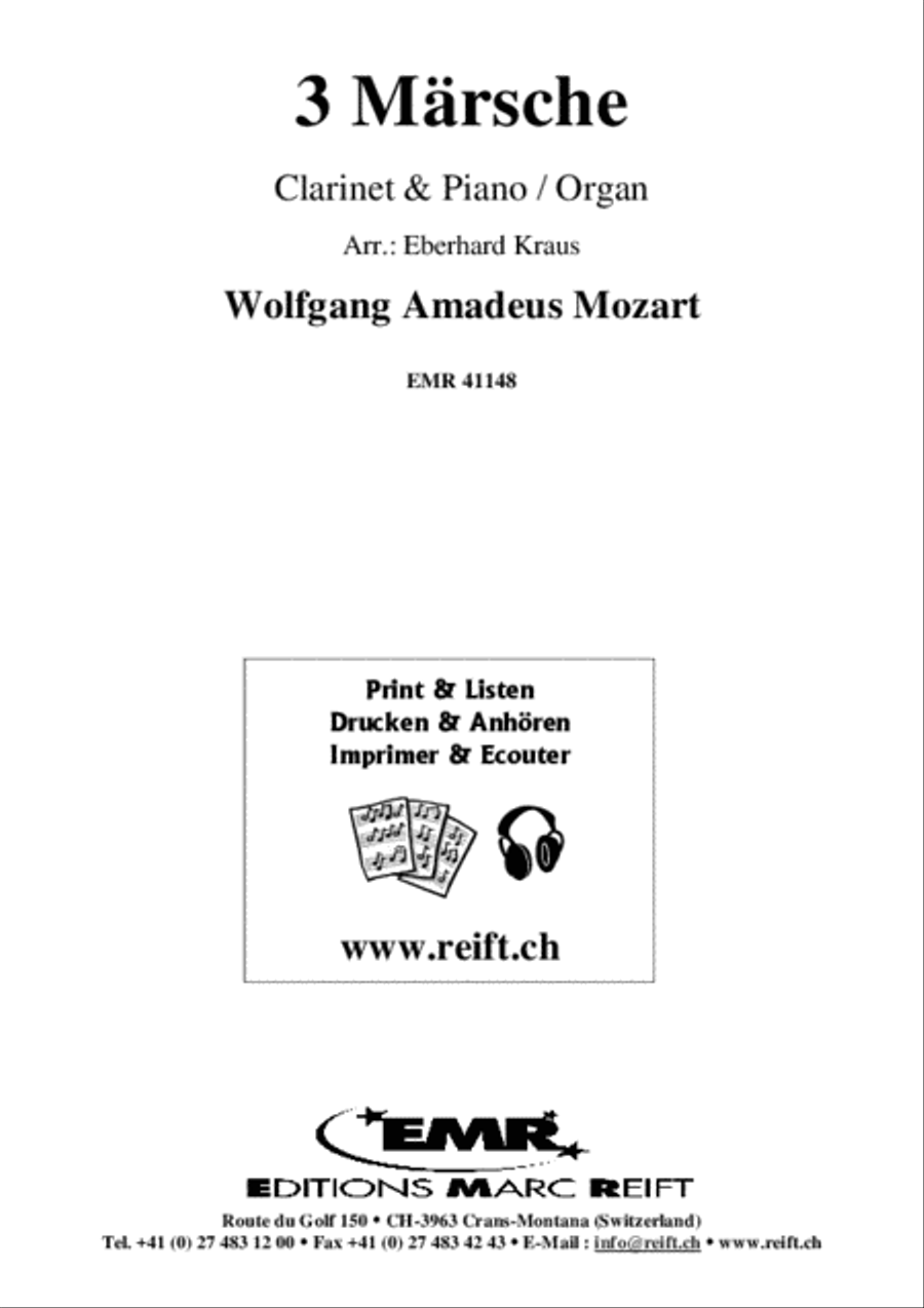 3 Marsche 3 Marsche Clarinet Solo scores gallery preview page 2
