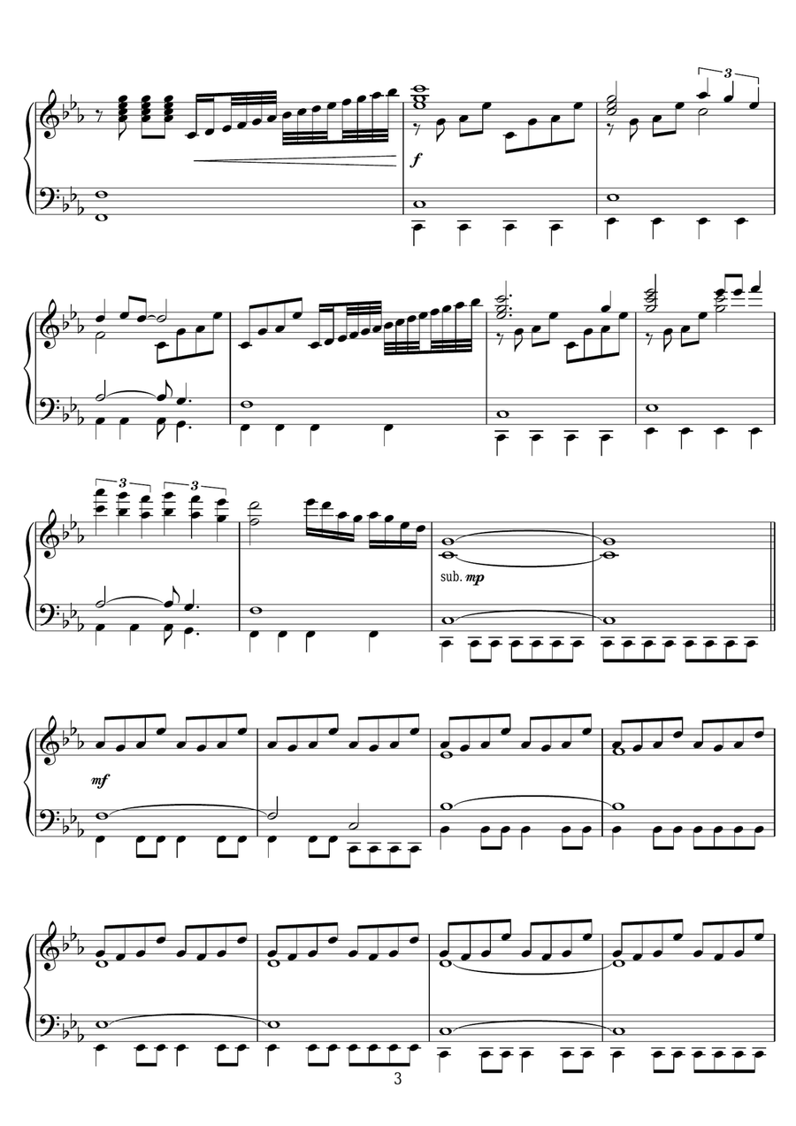 Finding Beauty Piano Solo scores gallery preview page 3