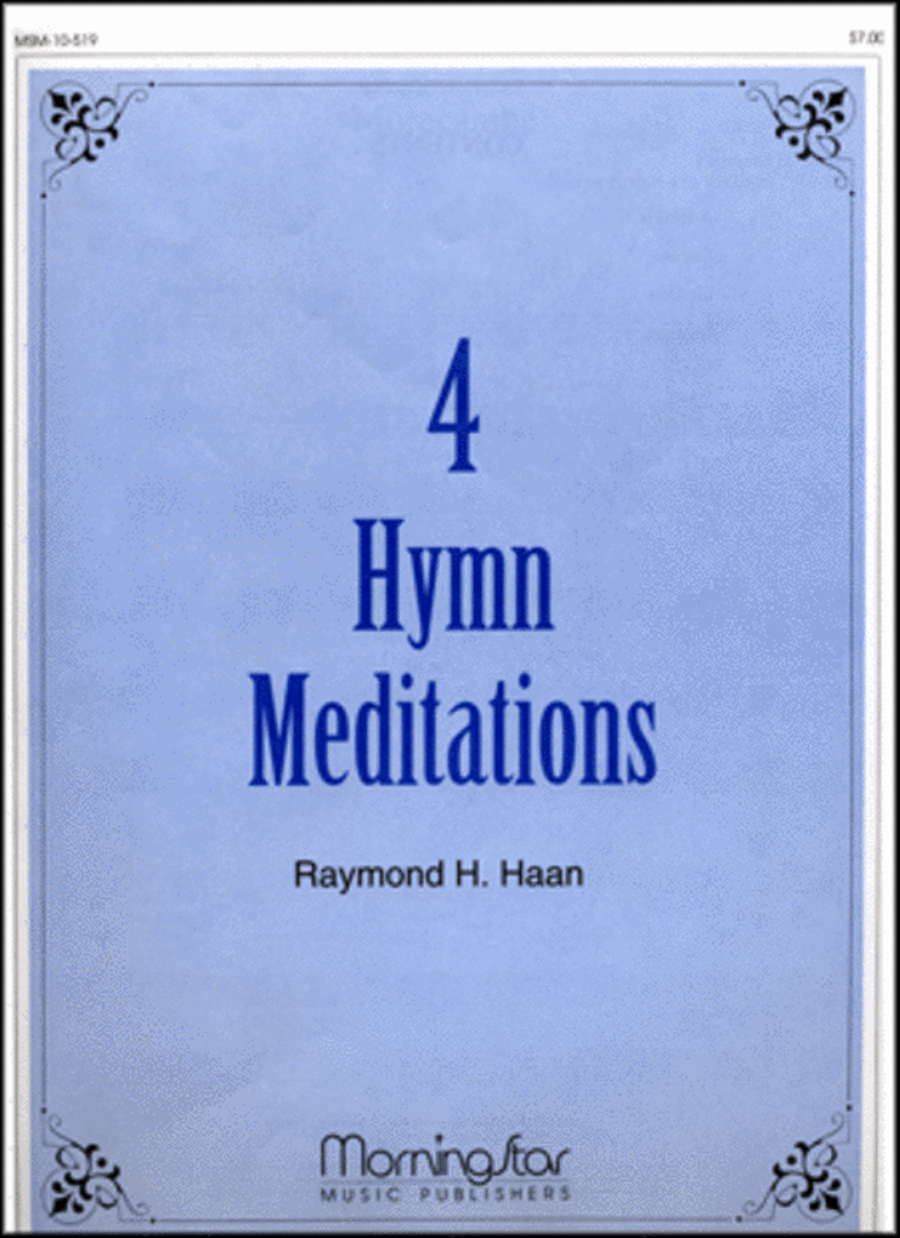 Four Hymn Meditations Organ scores gallery preview page 1