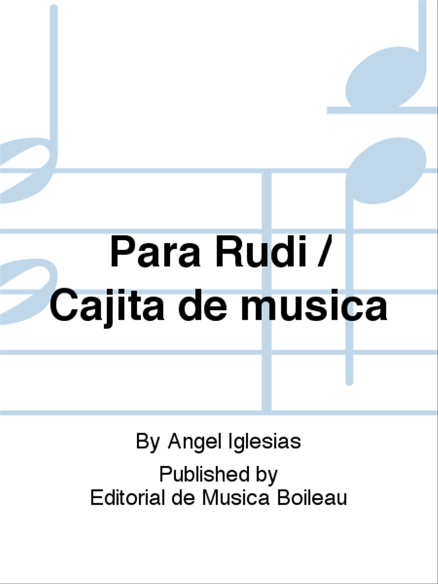 Para Rudi / Cajita de musica Guitar scores gallery preview page 1