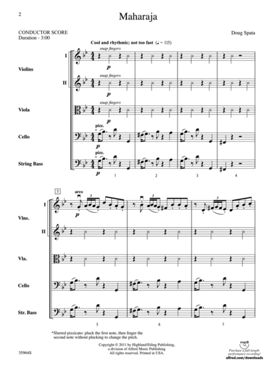 Maharaja String Orchestra scores gallery preview page 2