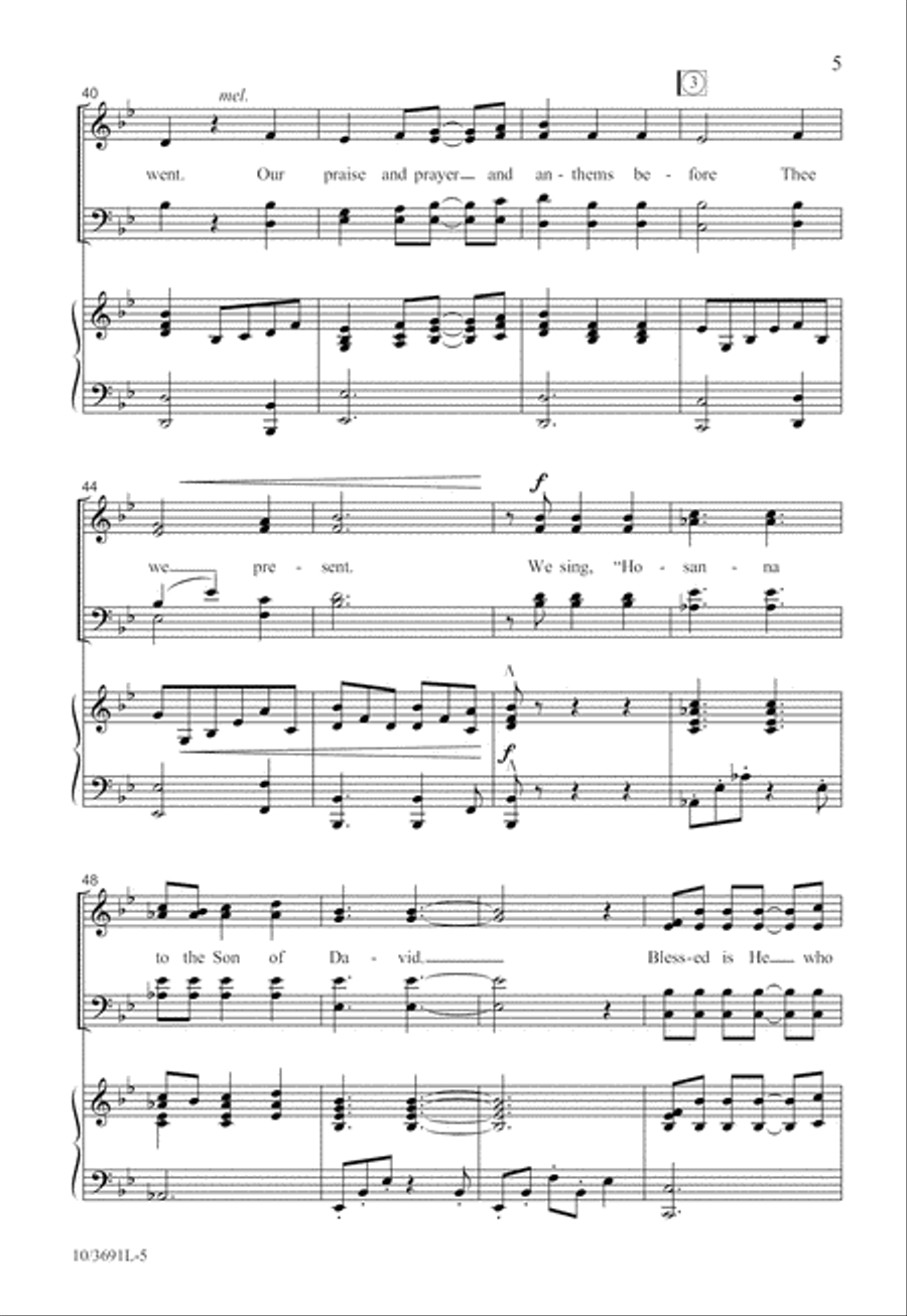 Let Sweet Hosannas Ring 4-Part scores gallery preview page 6