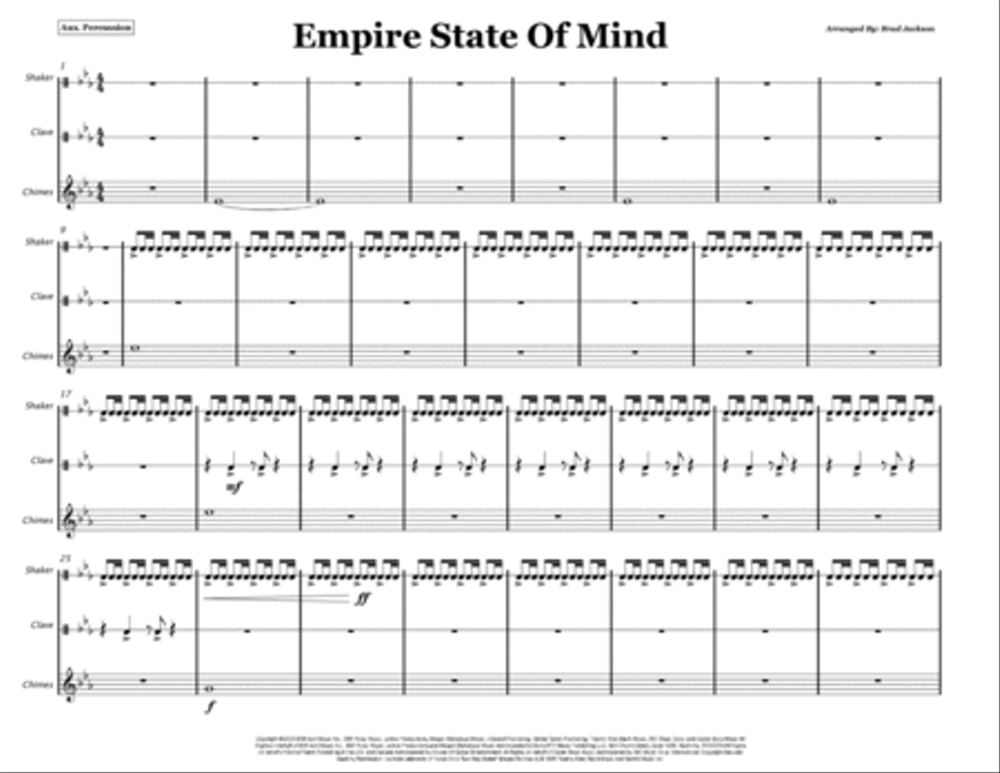 Empire State Of Mind Marching Band scores gallery preview page 2