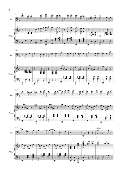 Dark Eyes sheet music for Cello & Piano image number null
