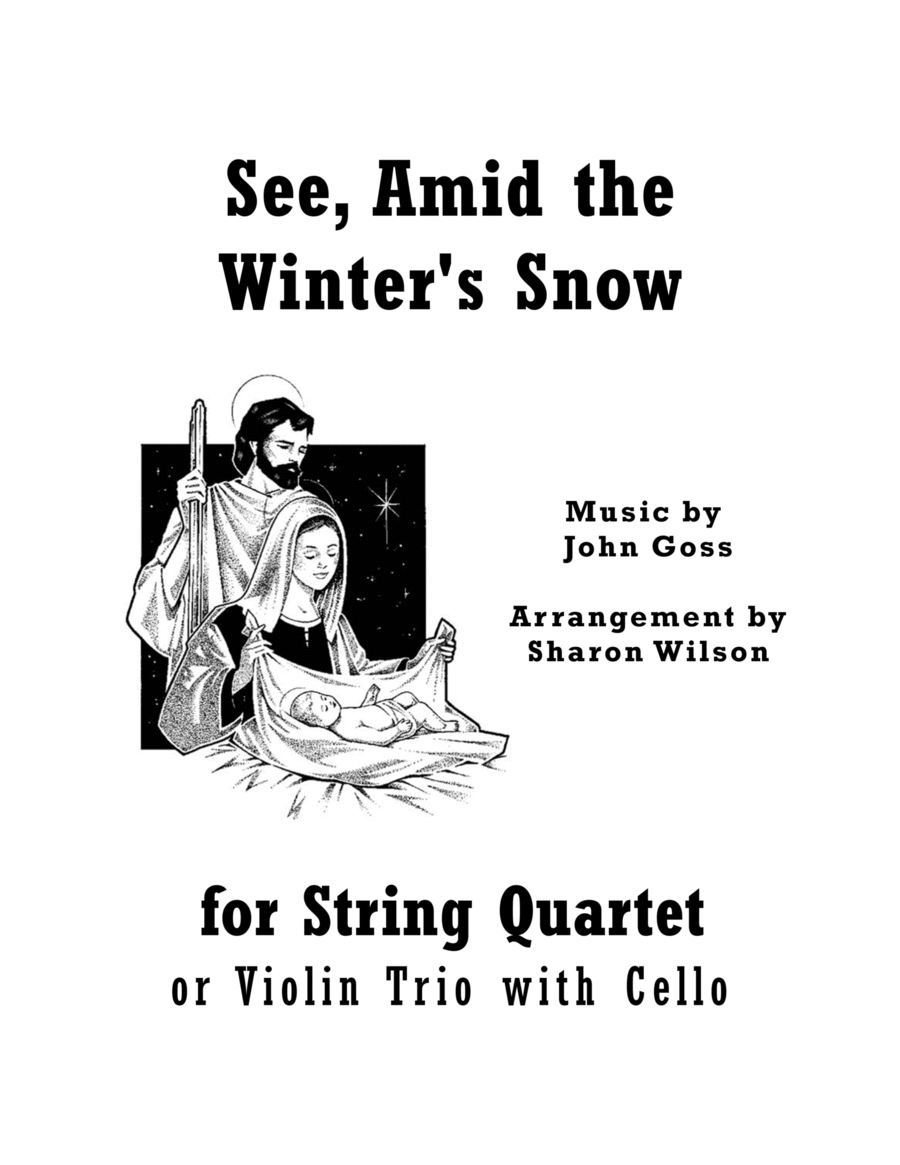 See, Amid the Winter's Snow (for String Quartet) String Quartet scores gallery preview page 1