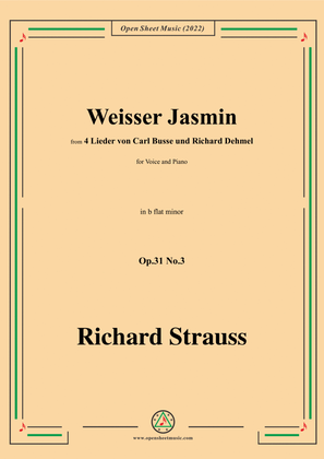 Richard Strauss-Weißer Jasmin,in b flat minor,Op.31 No.3