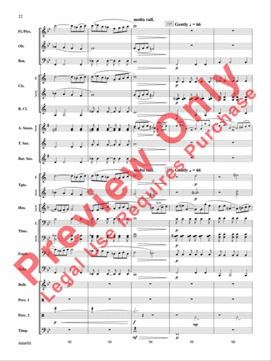Oracles of the Sirocco Concert Band scores gallery preview page 23