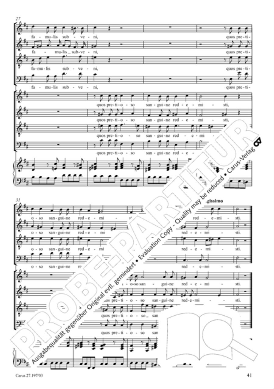 Te Deum in D a due cori SSATB scores gallery preview page 41