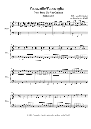 Passacaille (Haendel) - piano solo