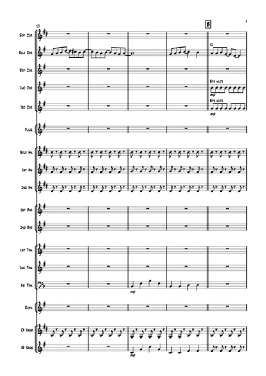 Eleanor Rigby Brass Band scores gallery preview page 3