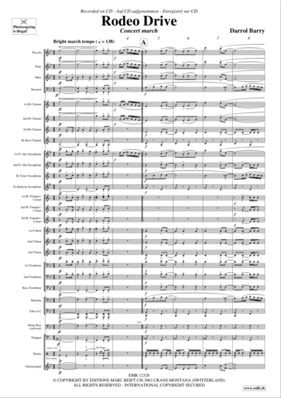 Rodeo Drive Concert Band scores gallery preview page 3