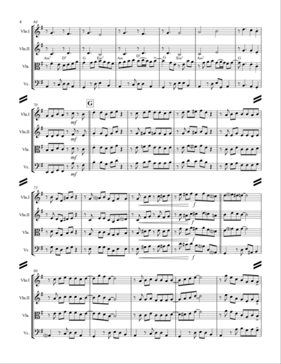Blue Moon String Quartet scores gallery preview page 5