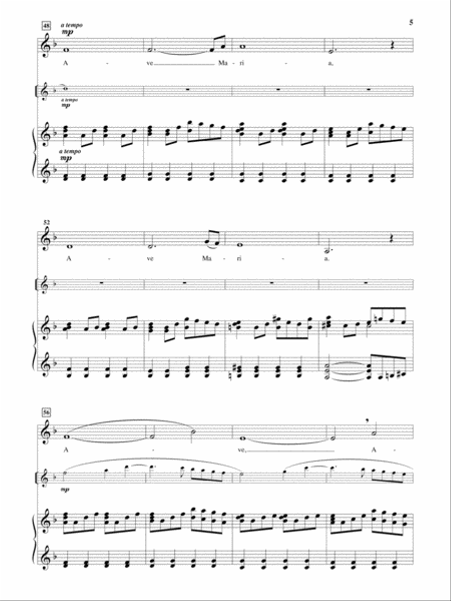Ave Maria [Low Voice] Low Voice scores gallery preview page 5